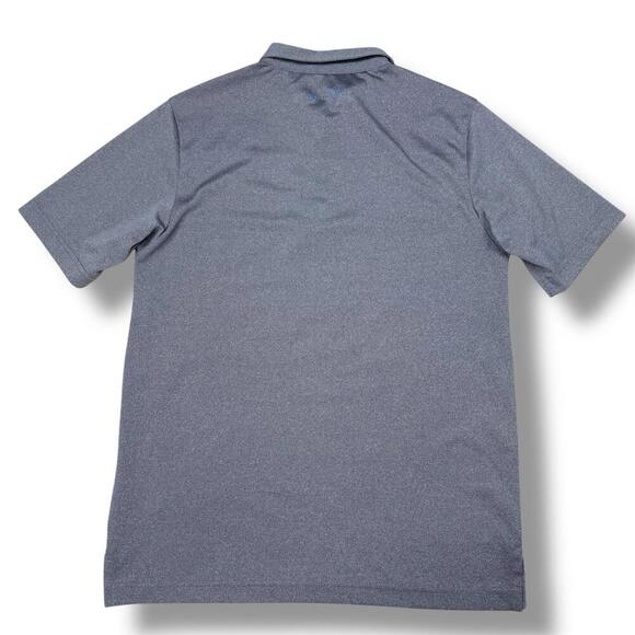 Travis Mathew Gray Striped Performance Polo Shirt Men Small Golf Activewear Dry - Picture 4 of 9